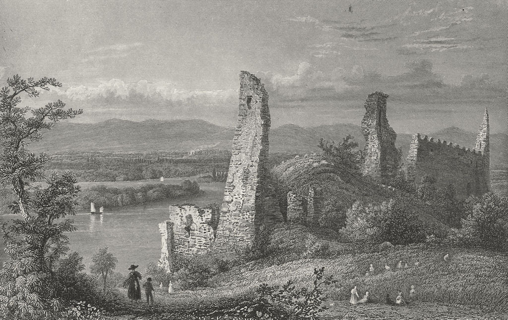 GERMANY. Ruins, Limbirg. Tombleson 1830 old antique vintage print picture